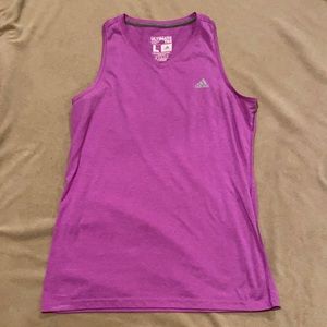 Adidas Climalite Tank Top, Pink, Women’s Large